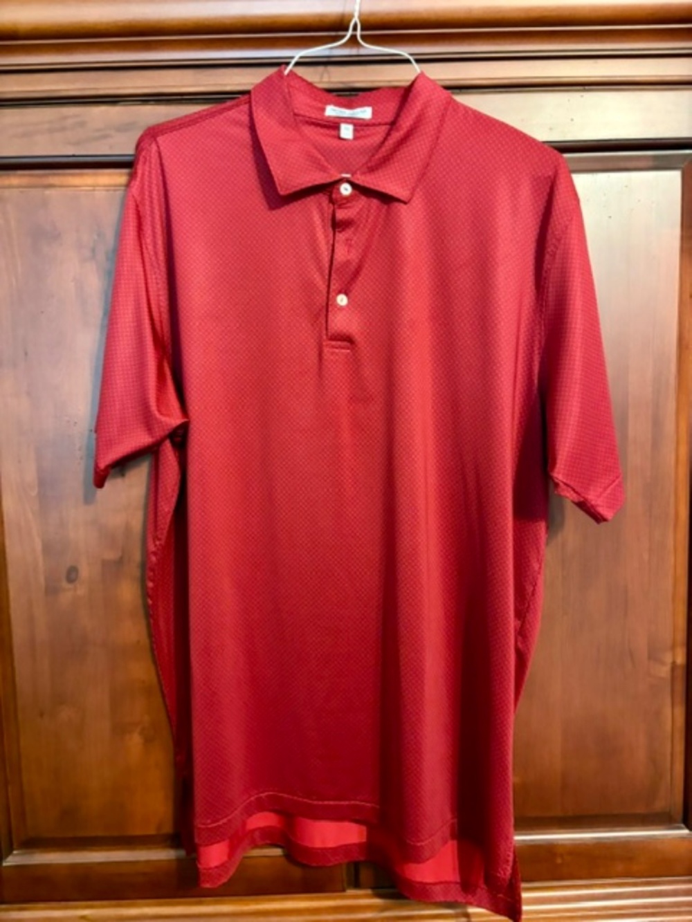 Peter Millar Like New Mens Polo Size XL Red